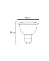 BOMBILLA LED - GU10 DIM 7W 2700K